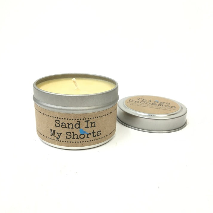 Sand in My Shorts Travel Tin Candle